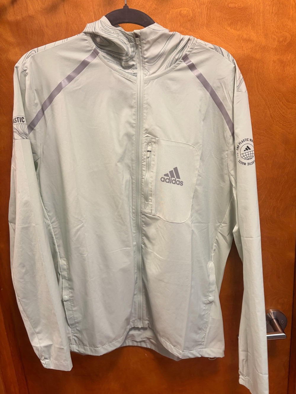 Adidas Running Jacket in Mint Green Mens size Medium